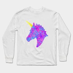 Splatter Paint Unicorn Long Sleeve T-Shirt